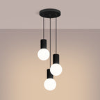 Pendelleuchte HALO 3P schwarz Sollux Lighting