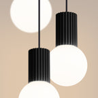Pendelleuchte HALO 3P schwarz Sollux Lighting