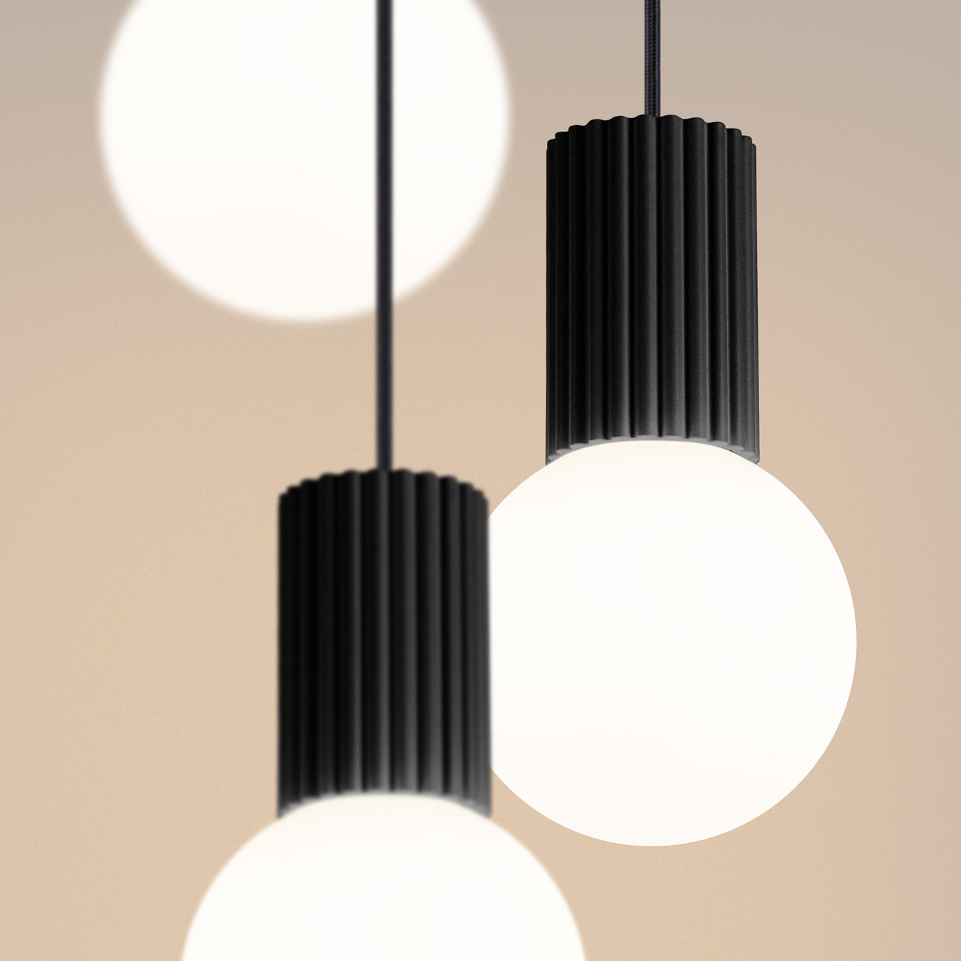 Pendelleuchte HALO 3P schwarz Sollux Lighting
