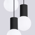 Pendelleuchte HALO 3P schwarz Sollux Lighting