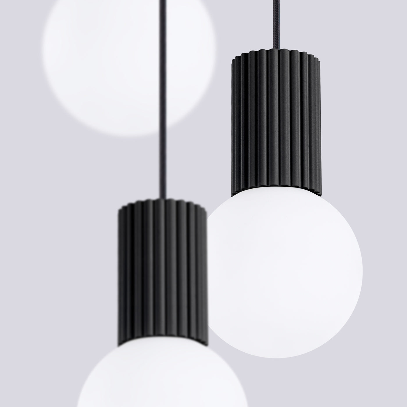 Pendelleuchte HALO 3P schwarz Sollux Lighting