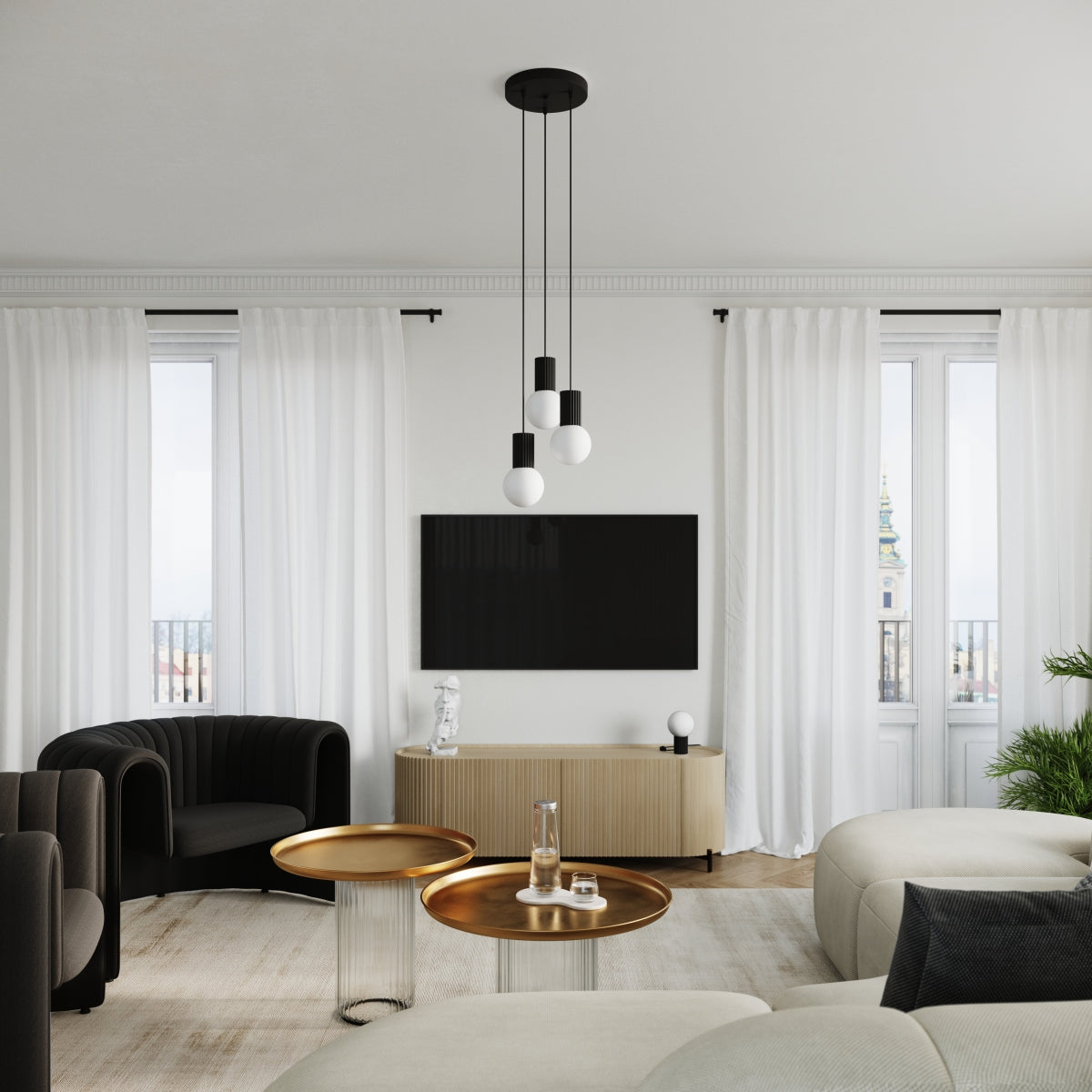 Tischleuchte HALO schwarz Sollux Lighting