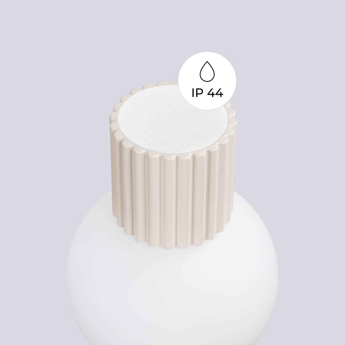 Wandleuchte HALO beige IP44 Sollux Lighting