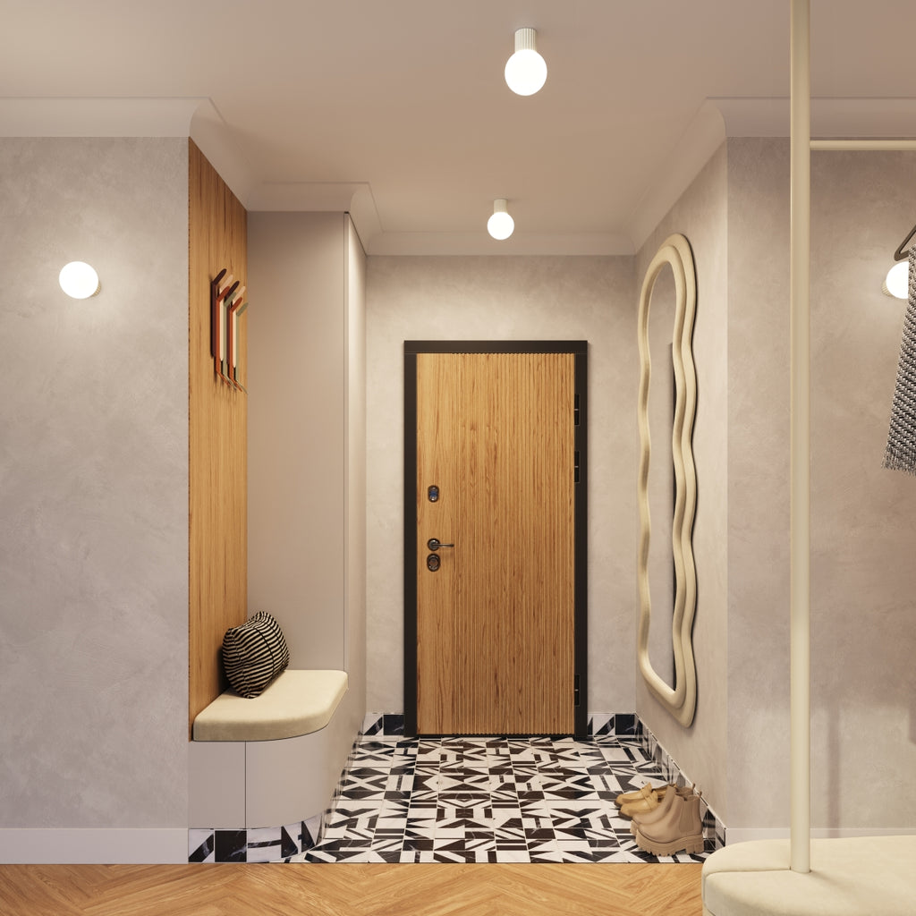 Bad-Deckenleuchte HALO beige IP44 Sollux Lighting
