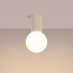 Bad-Deckenleuchte HALO beige IP44 Sollux Lighting