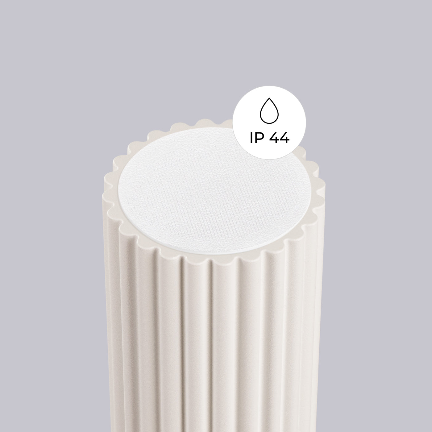 Bad-Deckenleuchte HALO beige IP44 Sollux Lighting