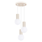 Pendelleuchte HALO 3P beige Sollux Lighting