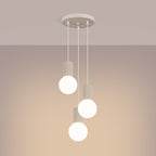 Pendelleuchte HALO 3P beige Sollux Lighting