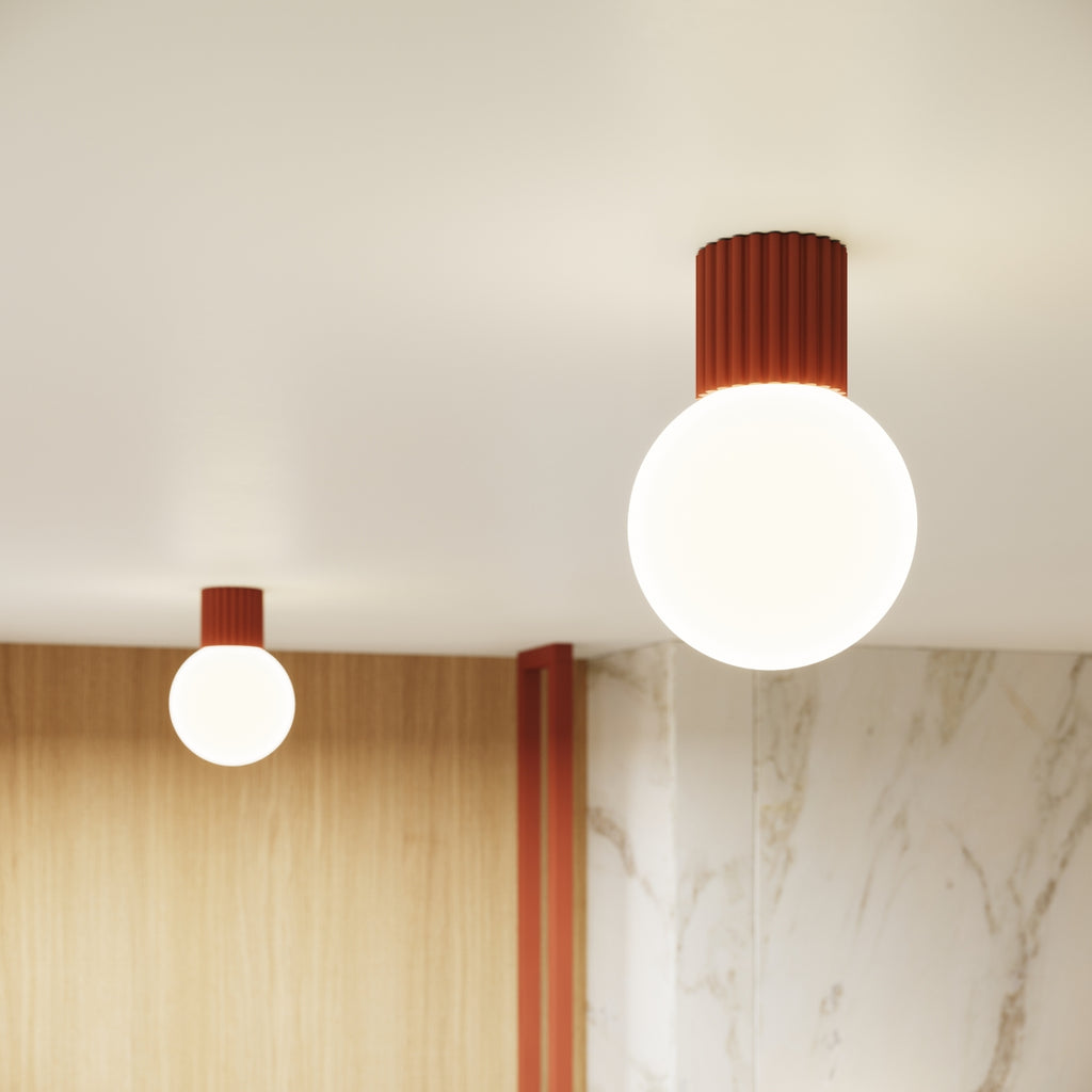 Wandleuchte HALO roter Ocker IP44 Sollux Lighting