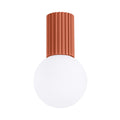 Bad-Deckenleuchte HALO roter Ocker IP44 Sollux Lighting