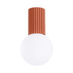 Bad-Deckenleuchte HALO roter Ocker IP44 Sollux Lighting
