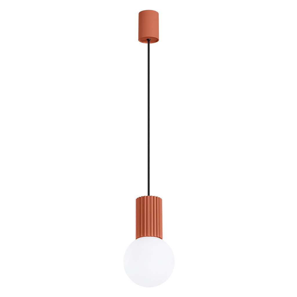 Pendelleuchte HALO 1 roter Ocker Sollux Lighting
