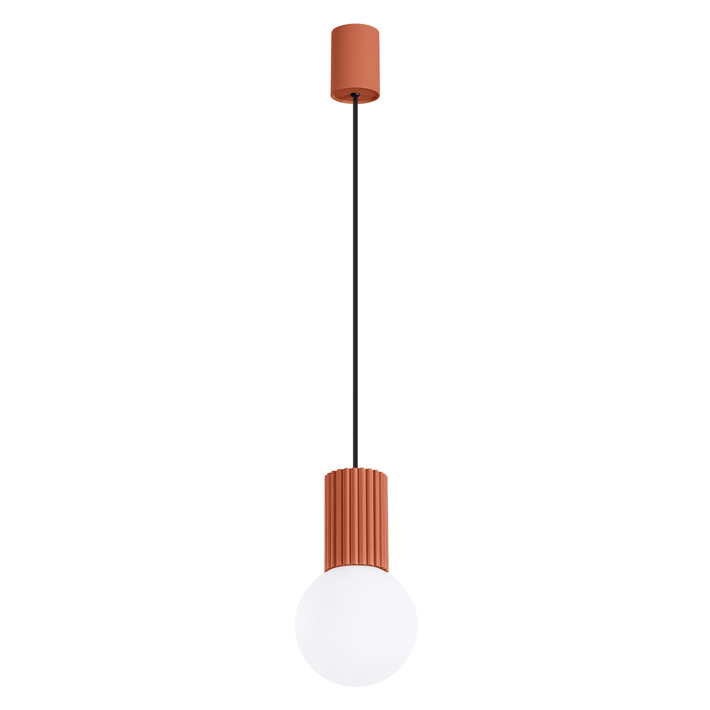 Pendelleuchte HALO 1 roter Ocker Sollux Lighting