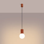 Pendelleuchte HALO 1 roter Ocker Sollux Lighting