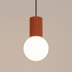 Pendelleuchte HALO 1 roter Ocker Sollux Lighting