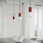 Pendelleuchte HALO 3P roter Ocker Sollux Lighting