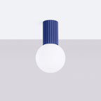 Bad-Deckenleuchte HALO ultramarin IP44 Sollux Lighting