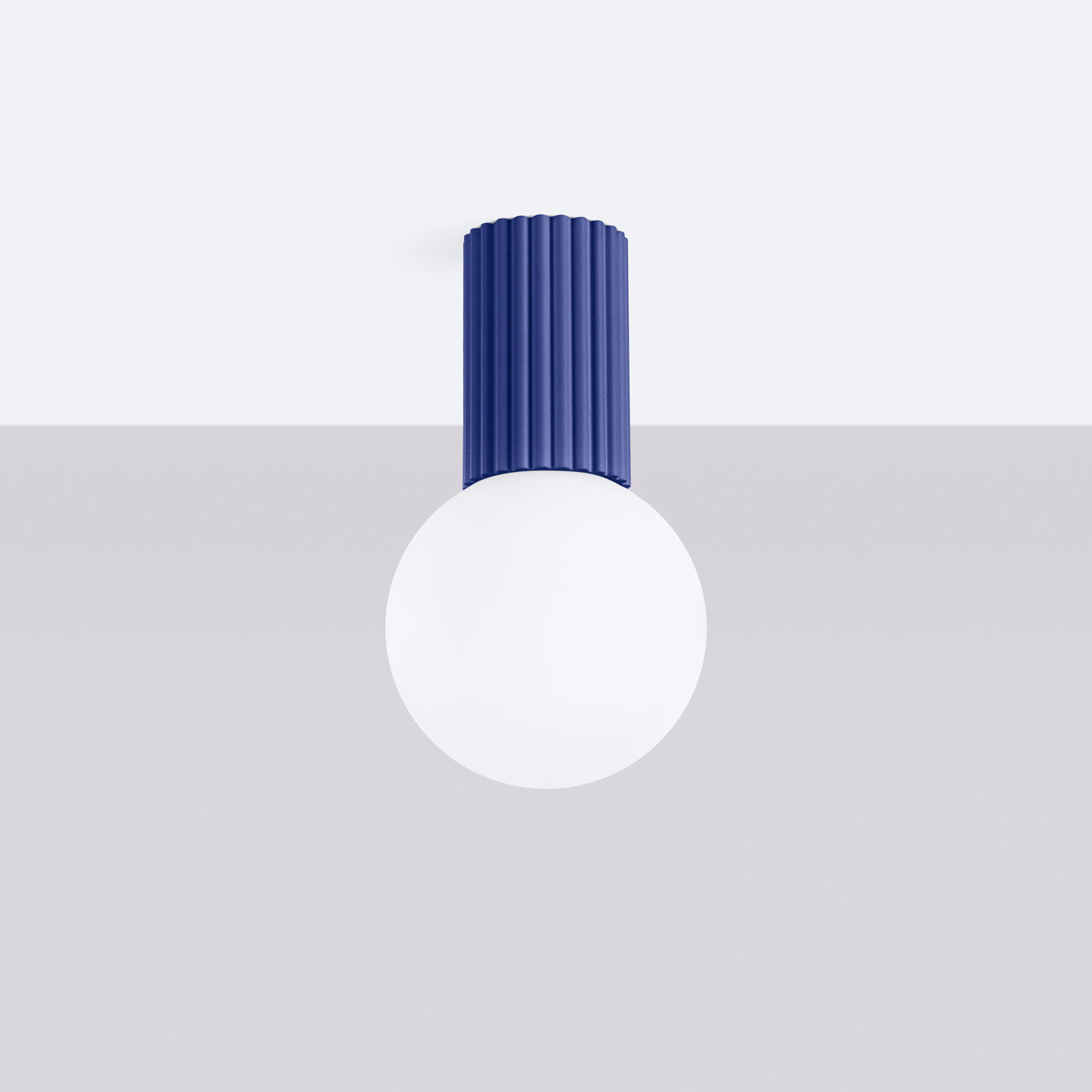 Bad-Deckenleuchte HALO ultramarin IP44 Sollux Lighting