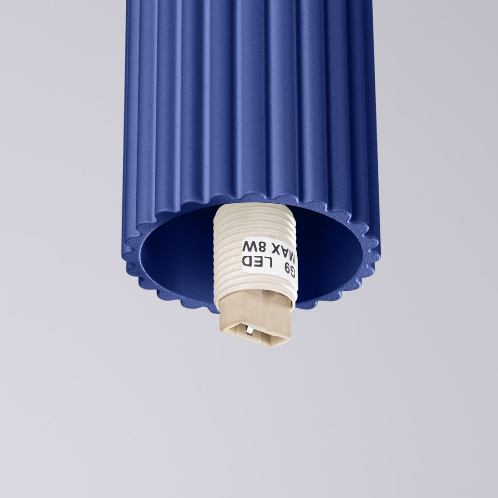 Bad-Deckenleuchte HALO ultramarin IP44 Sollux Lighting