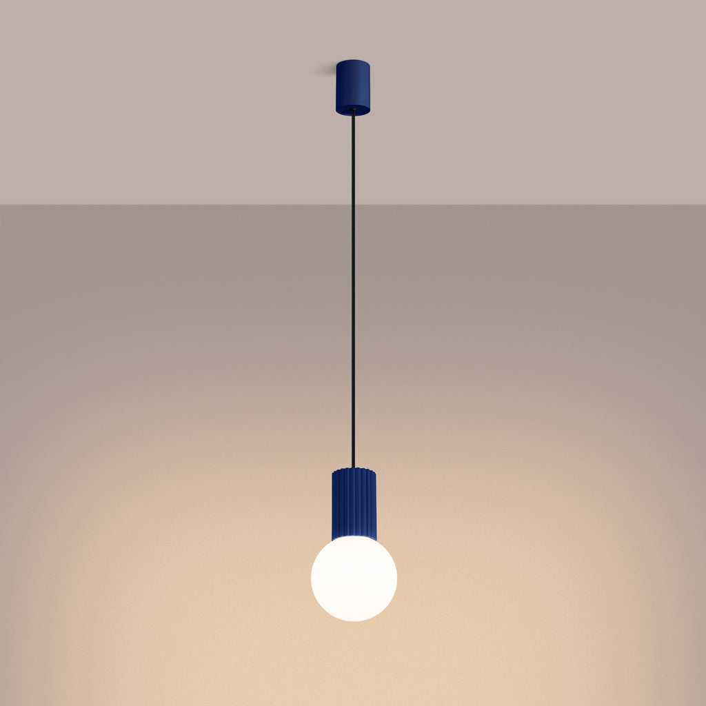 Pendelleuchte HALO 1 ultramarin Sollux Lighting