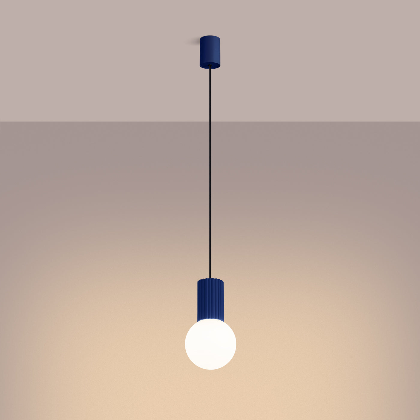 Pendelleuchte HALO 1 ultramarin Sollux Lighting