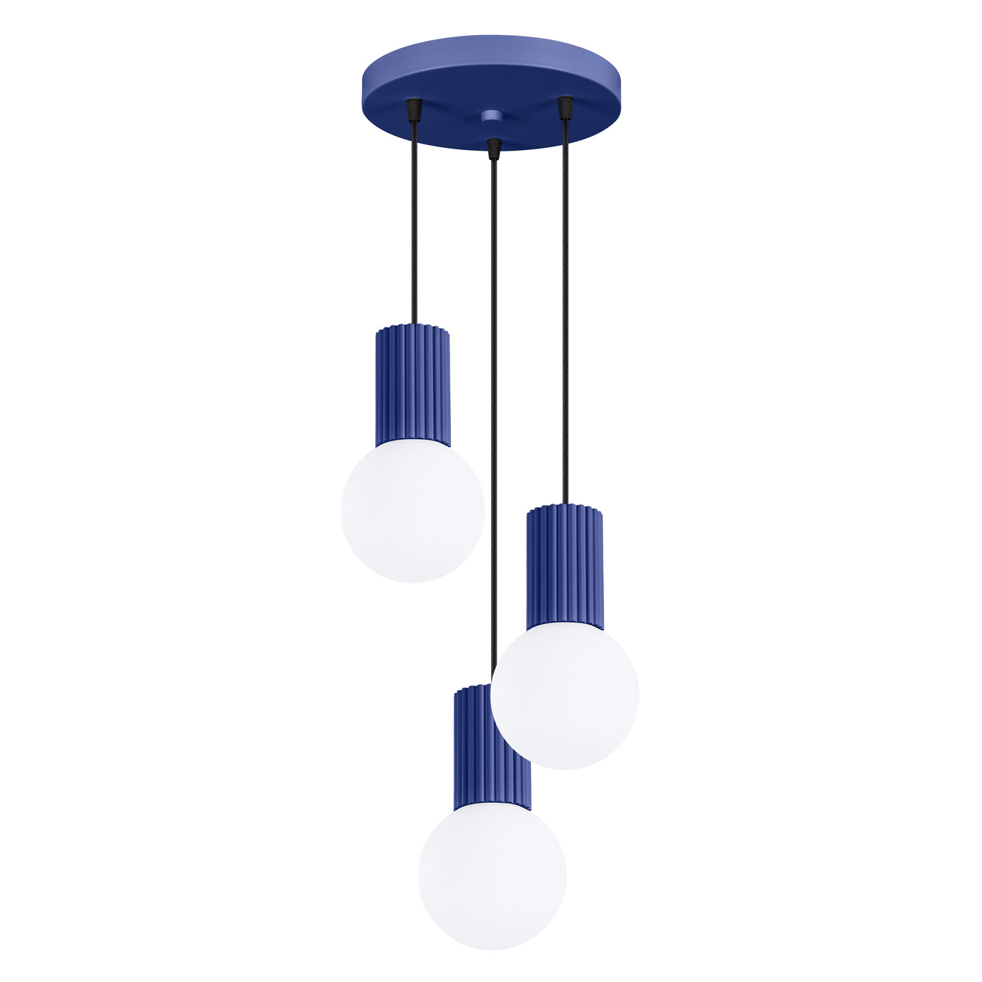 Pendelleuchte HALO 3P ultramarin Sollux Lighting