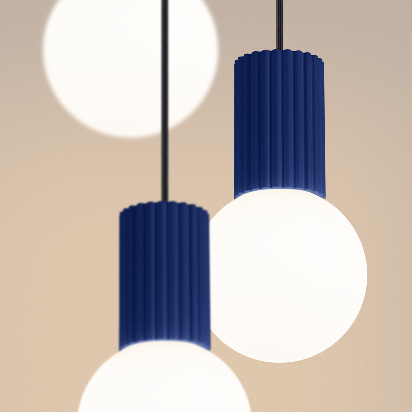Pendelleuchte HALO 3P ultramarin Sollux Lighting