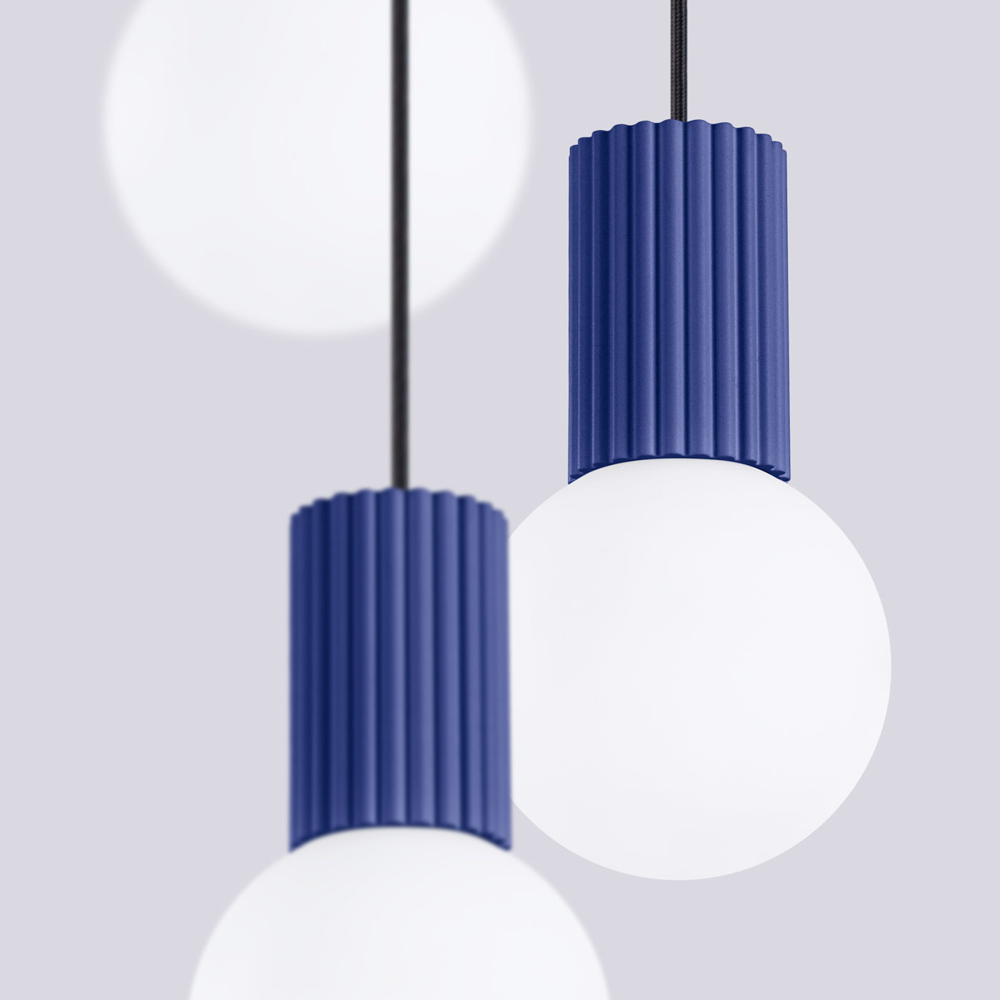 Pendelleuchte HALO 3P ultramarin Sollux Lighting