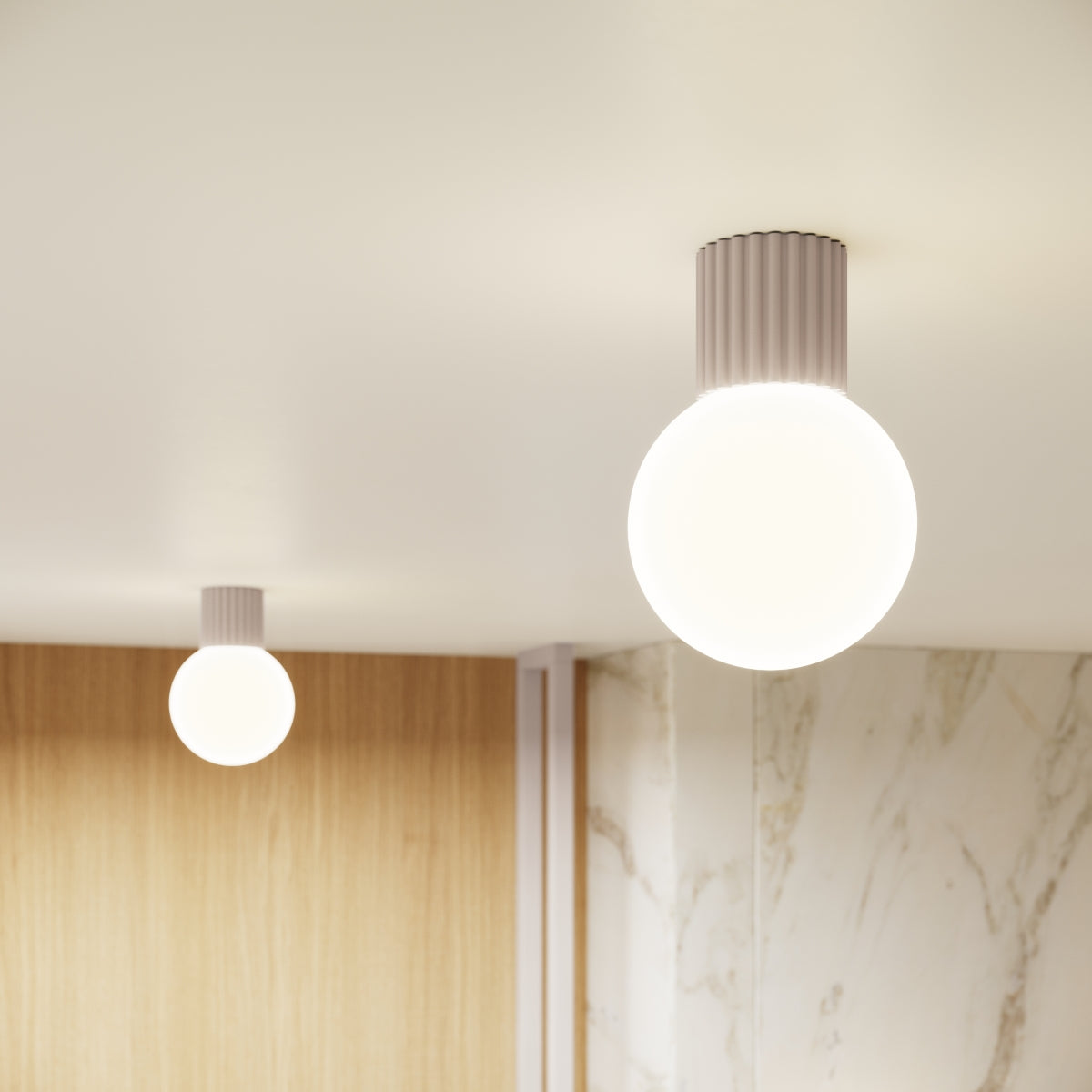 Wandleuchte HALO taupe IP44 Sollux Lighting