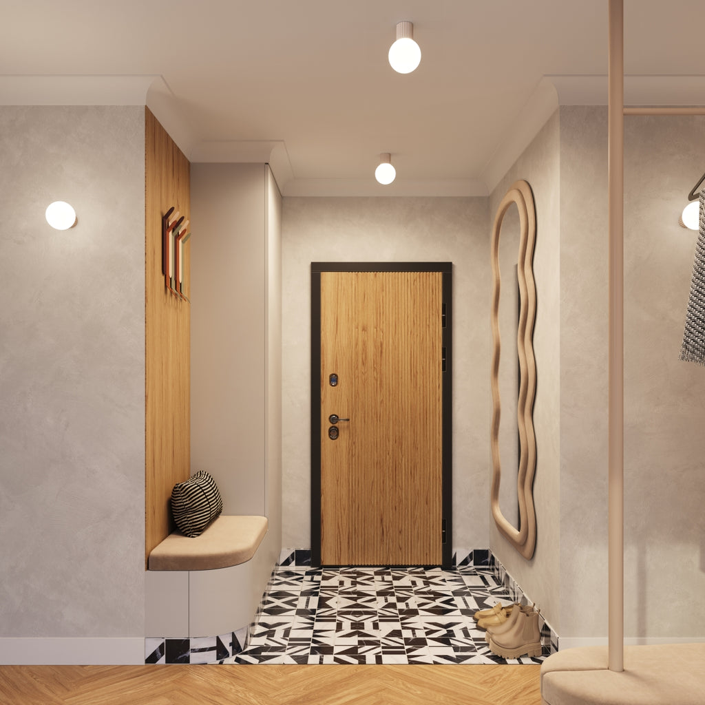 Bad-Deckenleuchte HALO taupe IP44 Sollux Lighting