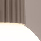 Bad-Deckenleuchte HALO taupe IP44 Sollux Lighting