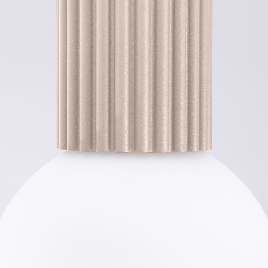 Bad-Deckenleuchte HALO taupe IP44 Sollux Lighting