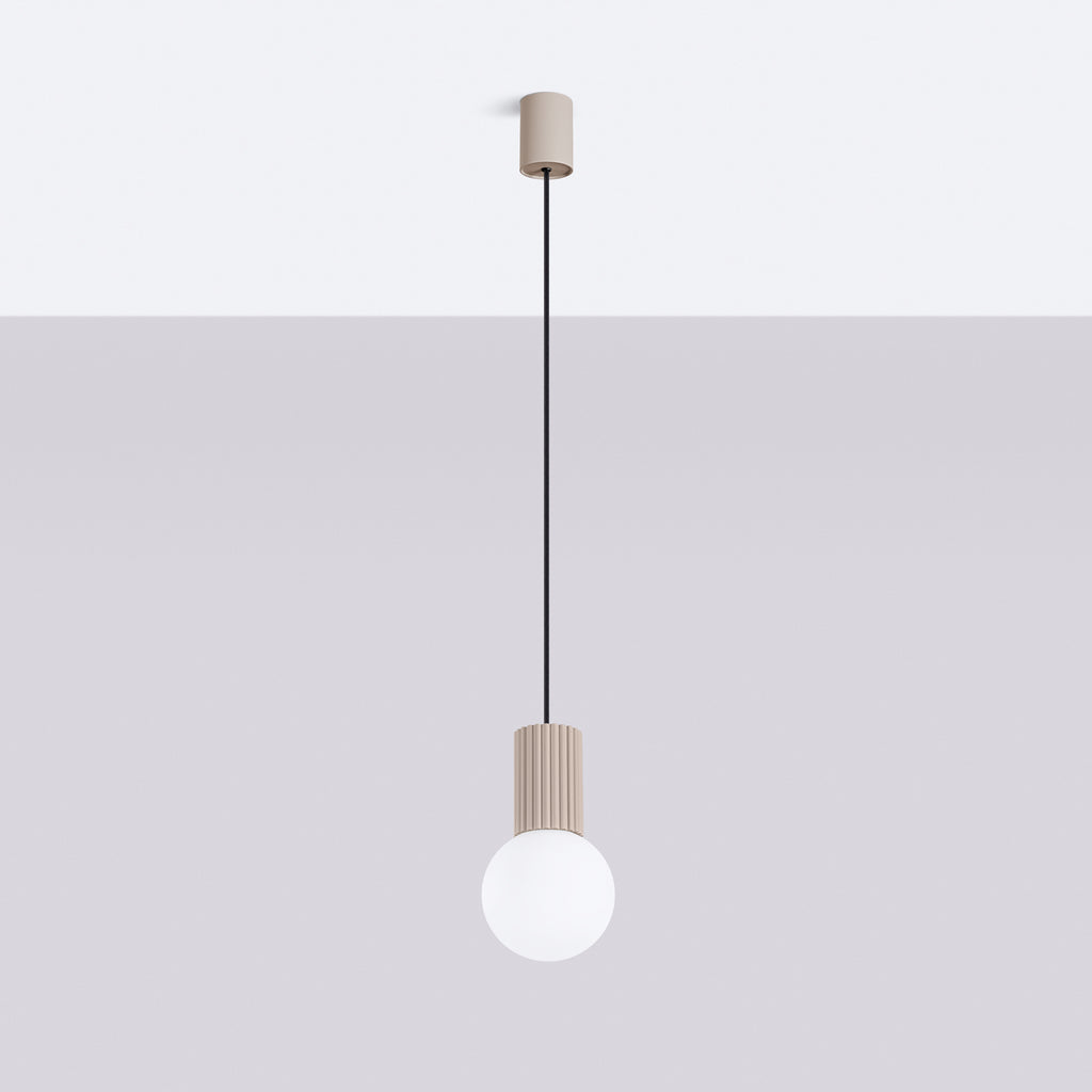 Pendelleuchte HALO 1 taupe Sollux Lighting