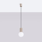 Pendelleuchte HALO 1 taupe Sollux Lighting