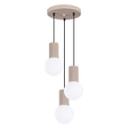 Pendelleuchte HALO 3P taupe Sollux Lighting