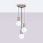 Pendelleuchte HALO 3P taupe Sollux Lighting