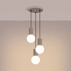 Pendelleuchte HALO 3P taupe Sollux Lighting
