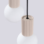Pendelleuchte HALO 3P taupe Sollux Lighting