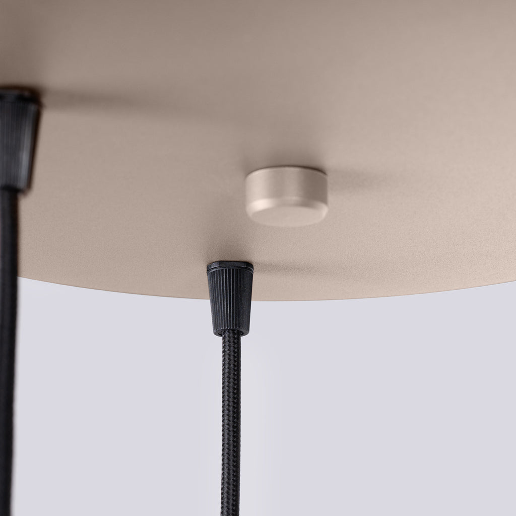 Pendelleuchte HALO 3P taupe Sollux Lighting