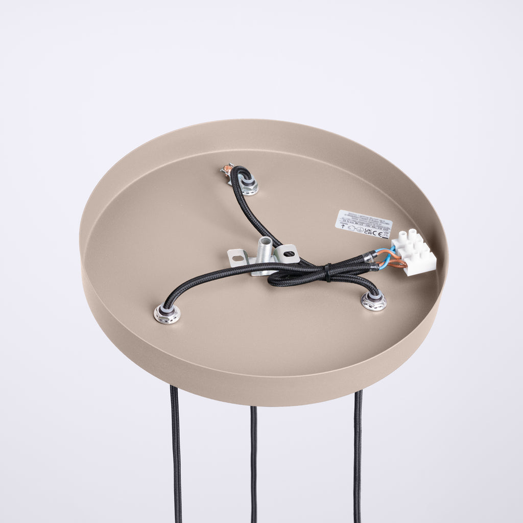 Pendelleuchte HALO 3P taupe Sollux Lighting