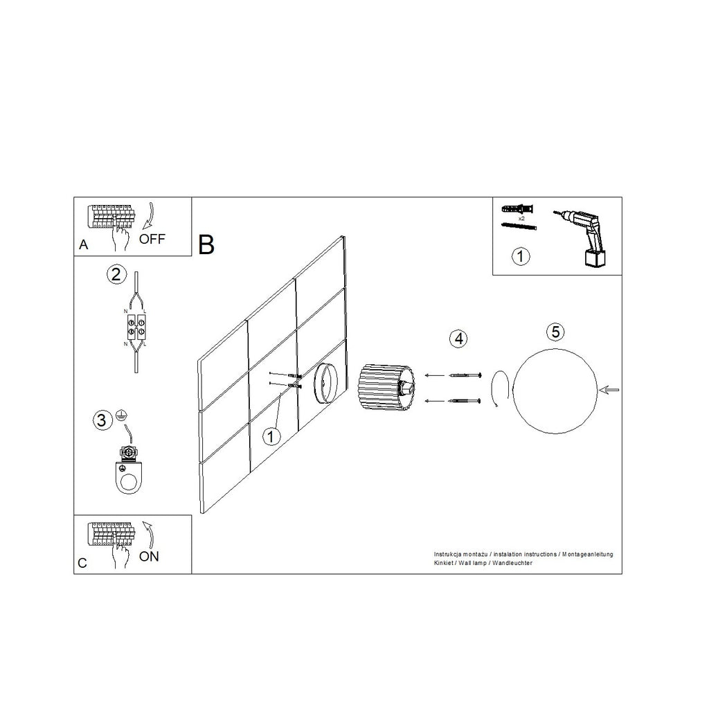 Wandleuchte HALO burgunderrot IP44 Sollux Lighting