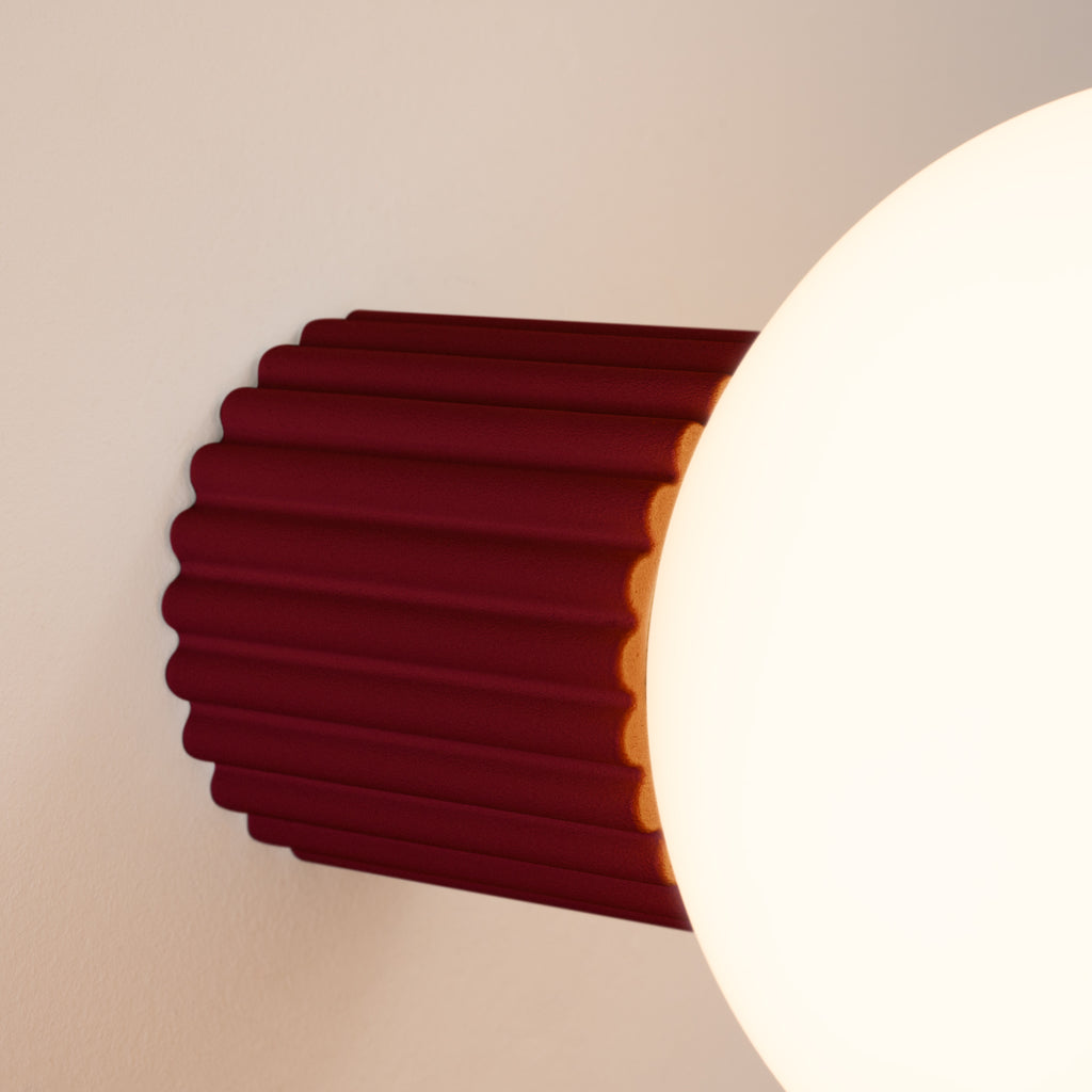 Wandleuchte HALO burgunderrot IP44 Sollux Lighting