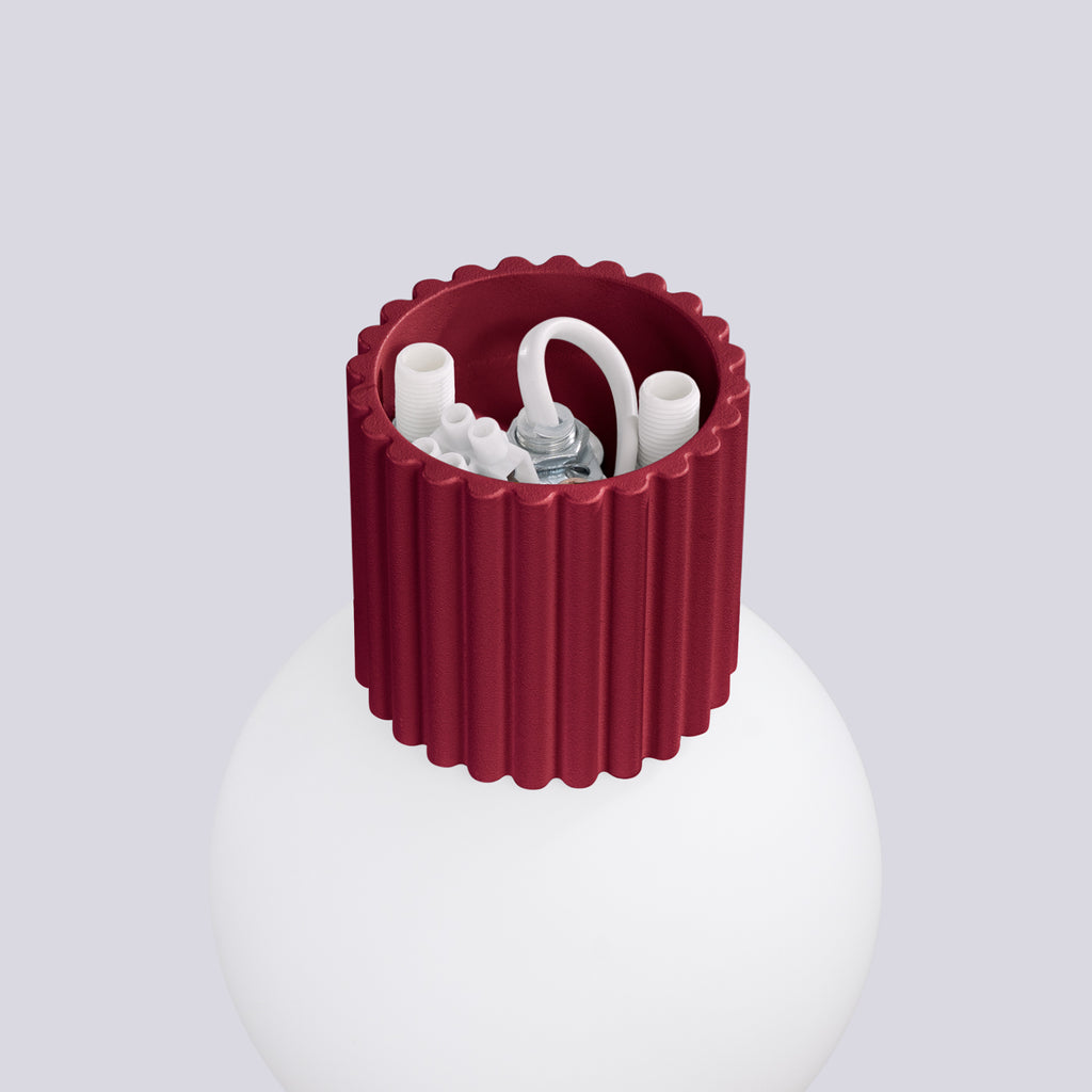 Wandleuchte HALO burgunderrot IP44 Sollux Lighting