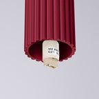 Bad-Deckenleuchte HALO burgunderrot IP44 Sollux Lighting