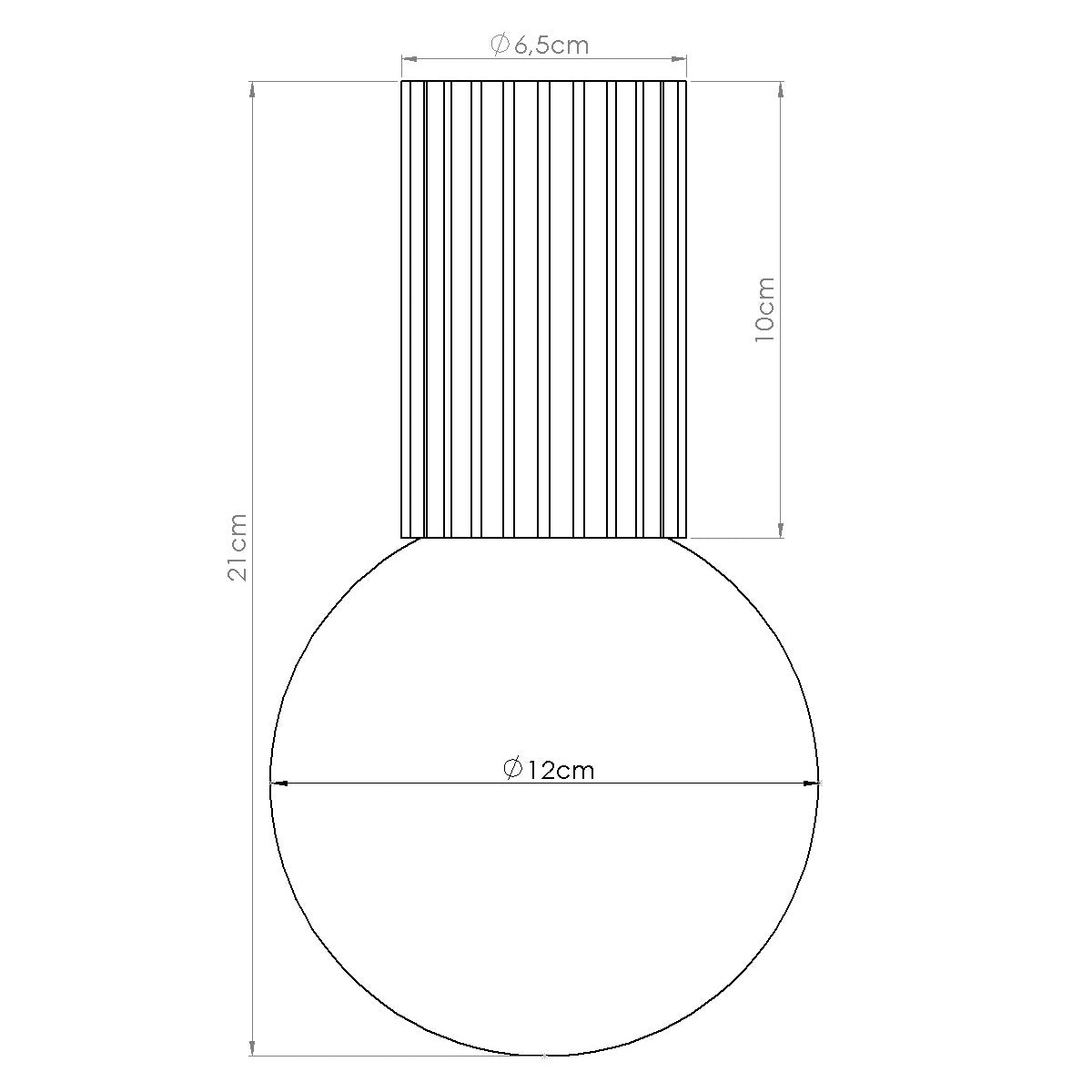 Bad-Deckenleuchte HALO apricot IP44 Sollux Lighting