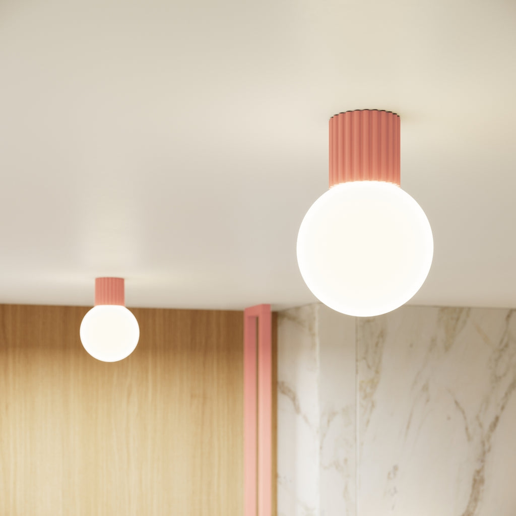 Bad-Deckenleuchte HALO apricot IP44 Sollux Lighting
