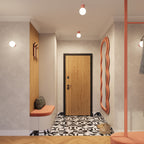 Bad-Deckenleuchte HALO apricot IP44 Sollux Lighting