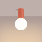 Bad-Deckenleuchte HALO apricot IP44 Sollux Lighting