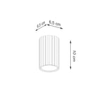 Deckenleuchte - Spot - Strahler KARBON 10 taupe Sollux Lighting