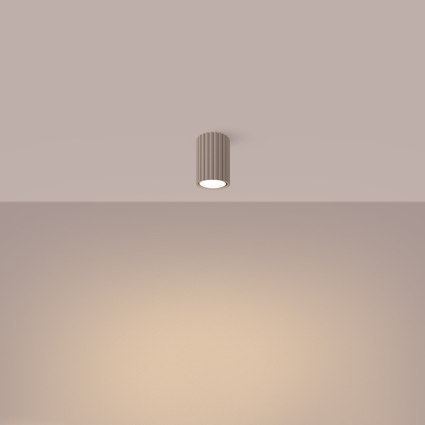 Deckenleuchte - Spot - Strahler KARBON 10 taupe Sollux Lighting